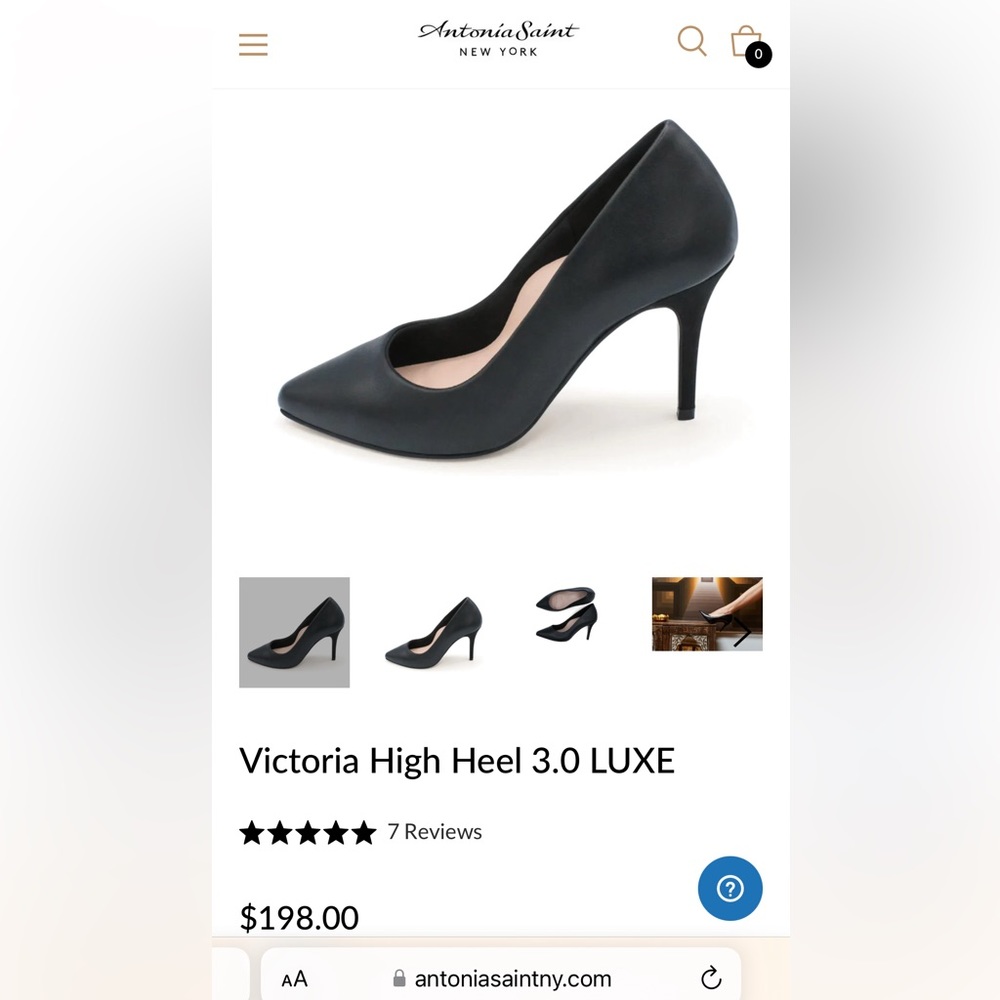 Brand New Black Victoria Heels LUXE 3.0 by Antonia Saint New York.